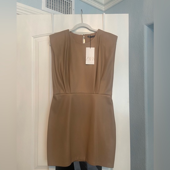 Zara Faux Leather Dress - Picture 1 of 3